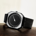 Slow Jo 06 Quartz // Silver Case + Black Dial