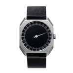 Slow Jo 06 Quartz // Silver Case + Black Dial