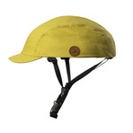 Foldable Flatcap Urban Bike Helmet // Mustard (Small)