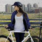 Foldable Flatcap Urban Bike Helmet // Denim (Small)