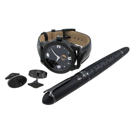 Batman Set // Pen + Watch + Cufflinks (Fine Fountain Tip)