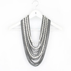 Scarf-lace // Chained (Light & Dark Blue)