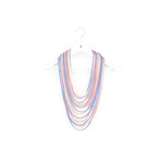 Scarf-lace // Multi (Light Yellow, Brown & Blue)