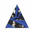 Scarf-lace // Multi (Light Yellow, Brown & Blue)