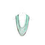 Scarf-lace // Multi (Light Yellow, Brown & Blue)