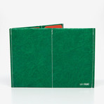 Stitched SlimFold(TM) Tyvek® Wallet-Original (Green and White)