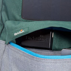 Boost Solar Backpack // Teal + Grey