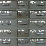 French Military 18 Drawer Chest