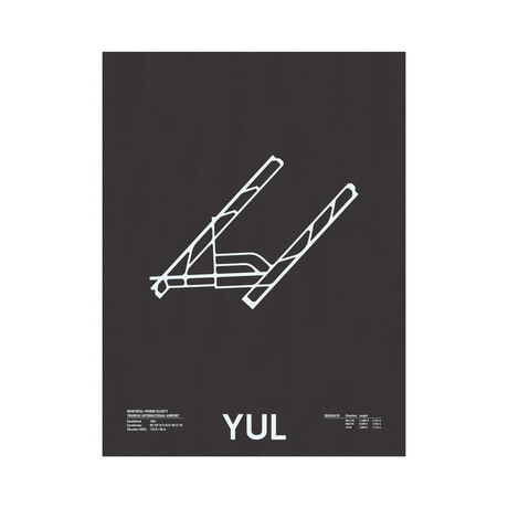 YUL // Montréal–Pierre Elliott Trudeau International Airport Screenprint