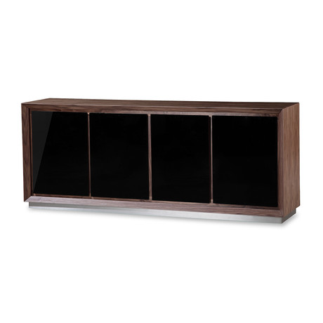 Lagarno Sideboard Walnut w/Glass Top