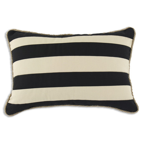 Duck Black Striped Pillow