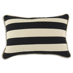 Duck Black Striped Pillow