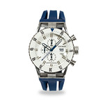 Montecristo Professional Chronograph // White (Blue Strap)