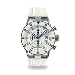 Montecristo Professional Chronograph // White (Blue Strap)