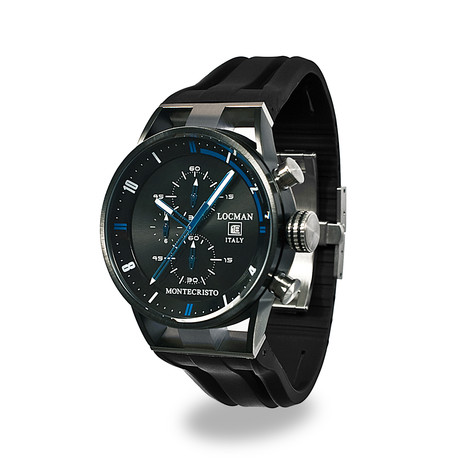 Montecristo Classic PVD Chronograph // Black + Blue