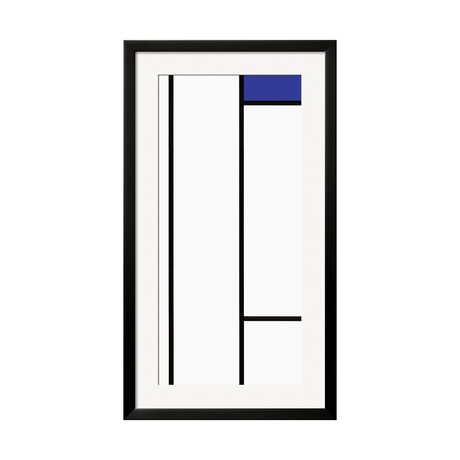 Composition in White and Blue (SOHO Black)