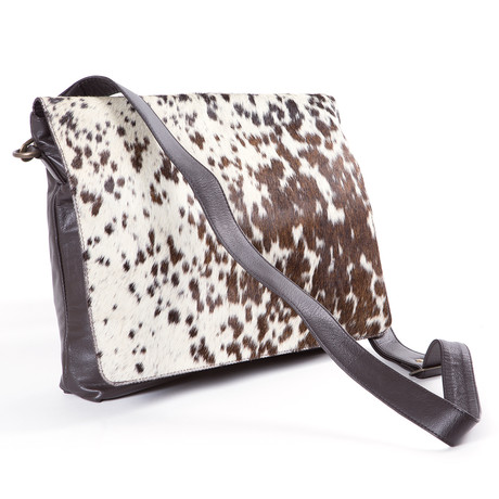 Cowhide Leather Messenger Bag  // Wally 2