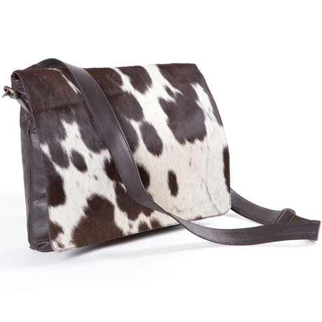 Cowhide Leather Messenger Bag  // Mose 2