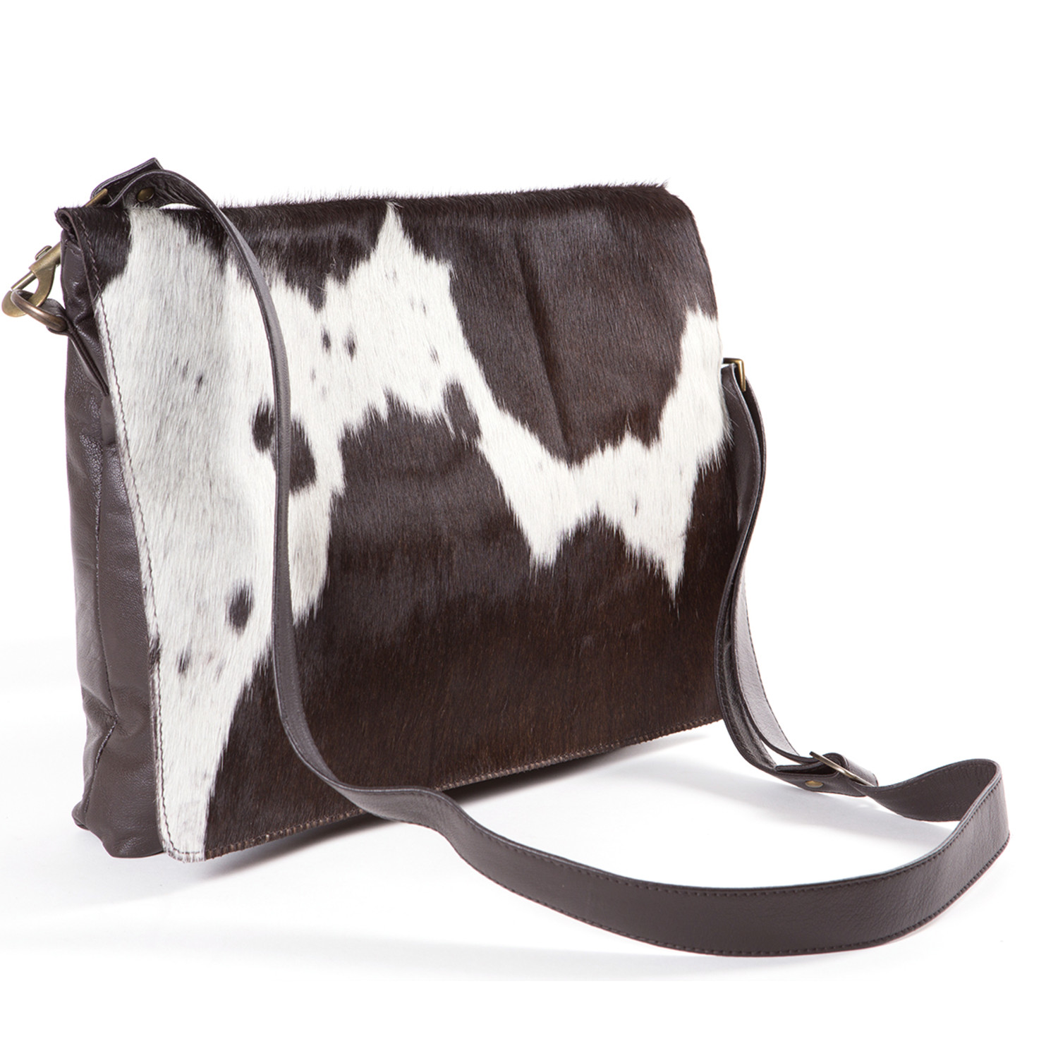 Cowhide Leather Messenger Bag // Grover 2 Found Object Touch of Modern