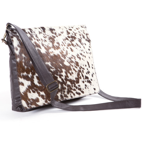 Cowhide Leather Messenger Bag  // Francis 2