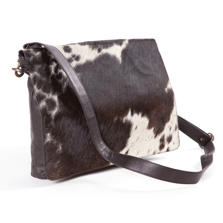 Cowhide Leather Messenger Bag  // Bailey 2