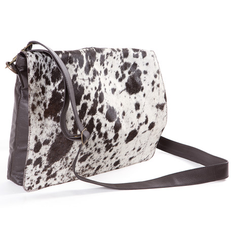 Cowhide Leather Messenger Bag  // Casey 2