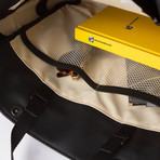 Slim Laptop Shoulder Bag 121 // Synthetic Leather (Black)