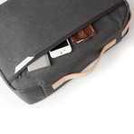 Rounded Laptop Backpack 110 // Waxed Kodra Nylon (Black)