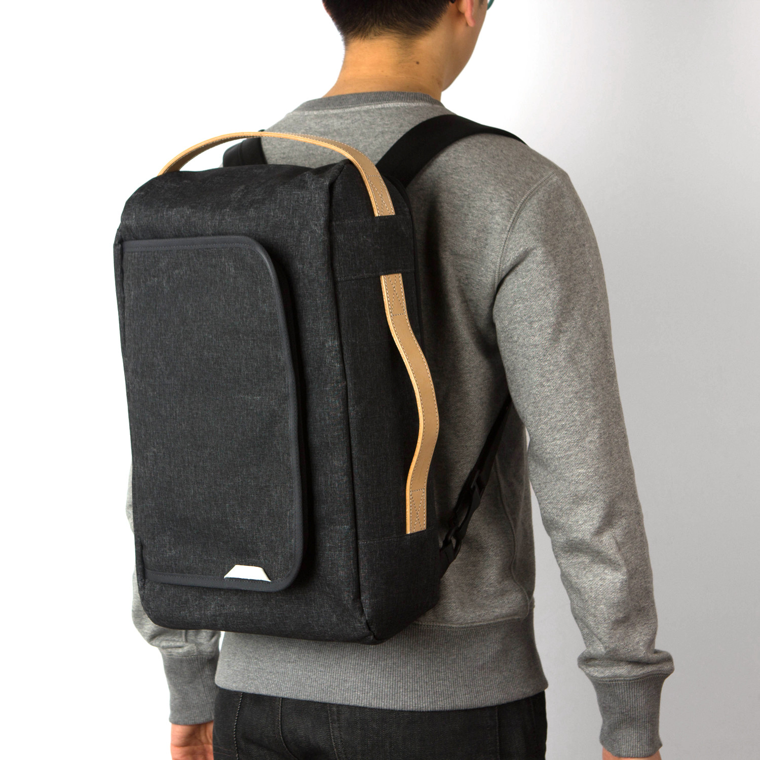 Signature Laptop Backpack 101 // Waxed Kodra Nylon (Charcoal) - RawRow