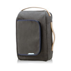 Mini Signature Convertible Laptop Backpack 200 // Waxed Canvas (Charcoal)