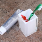 Gedy Toothbrush Holder // Rainbow (White)