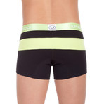Short Boxer Uyuri // Black + Green Neon (S: 27"-28" Waist)
