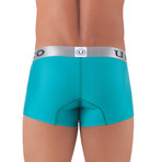 Short Boxer Satelite // Matte Turquoise (S: 27"-28" Waist)