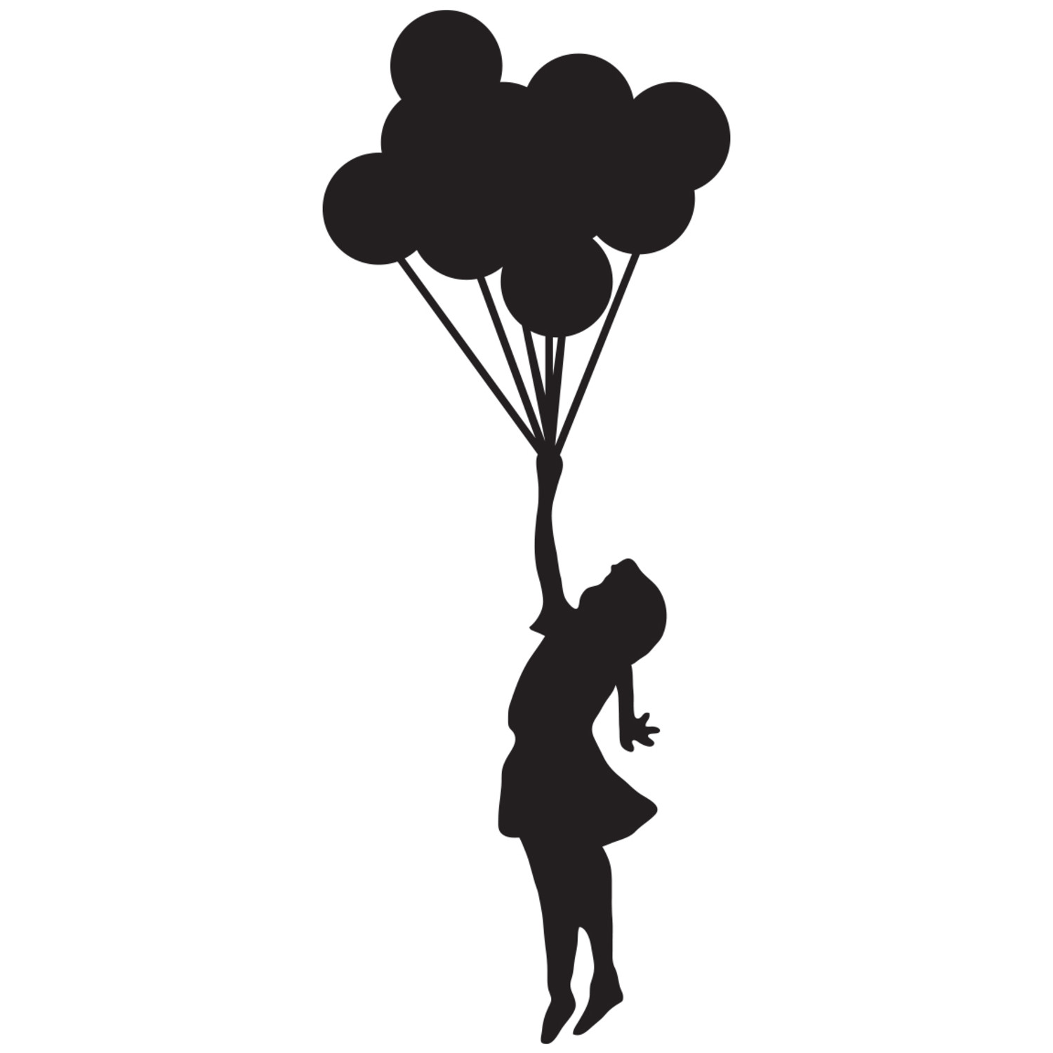 Banksy Balloon Girl Floating