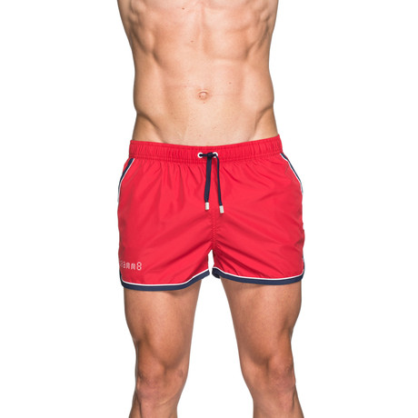 Base Swim Short // Red (XS)