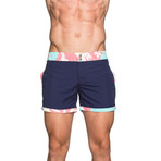 Harbour Swim Short // Red Navy (XS)