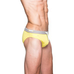 Double Dash Swim Brief // Yellow (XS)