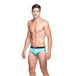 Double Dash Swim Brief // Blue Radiance (XS)