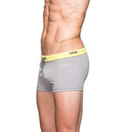 Double Dash Swim Trunk // Gunmetal (XS)