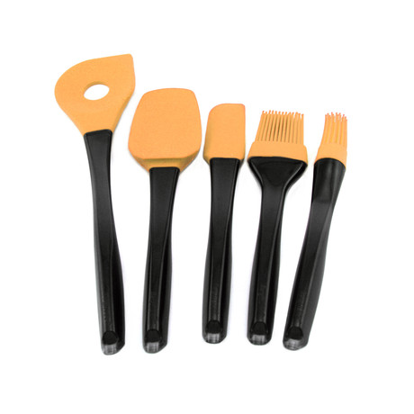 Geminis 6 Pieces Silicone Utensil Set // Orange