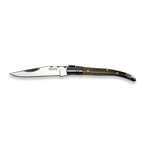 TB Groupe // Laguiole Folding Knife // Horn Handle (Black)