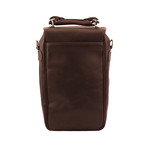 All Leather Two Bottle Wine Carrier