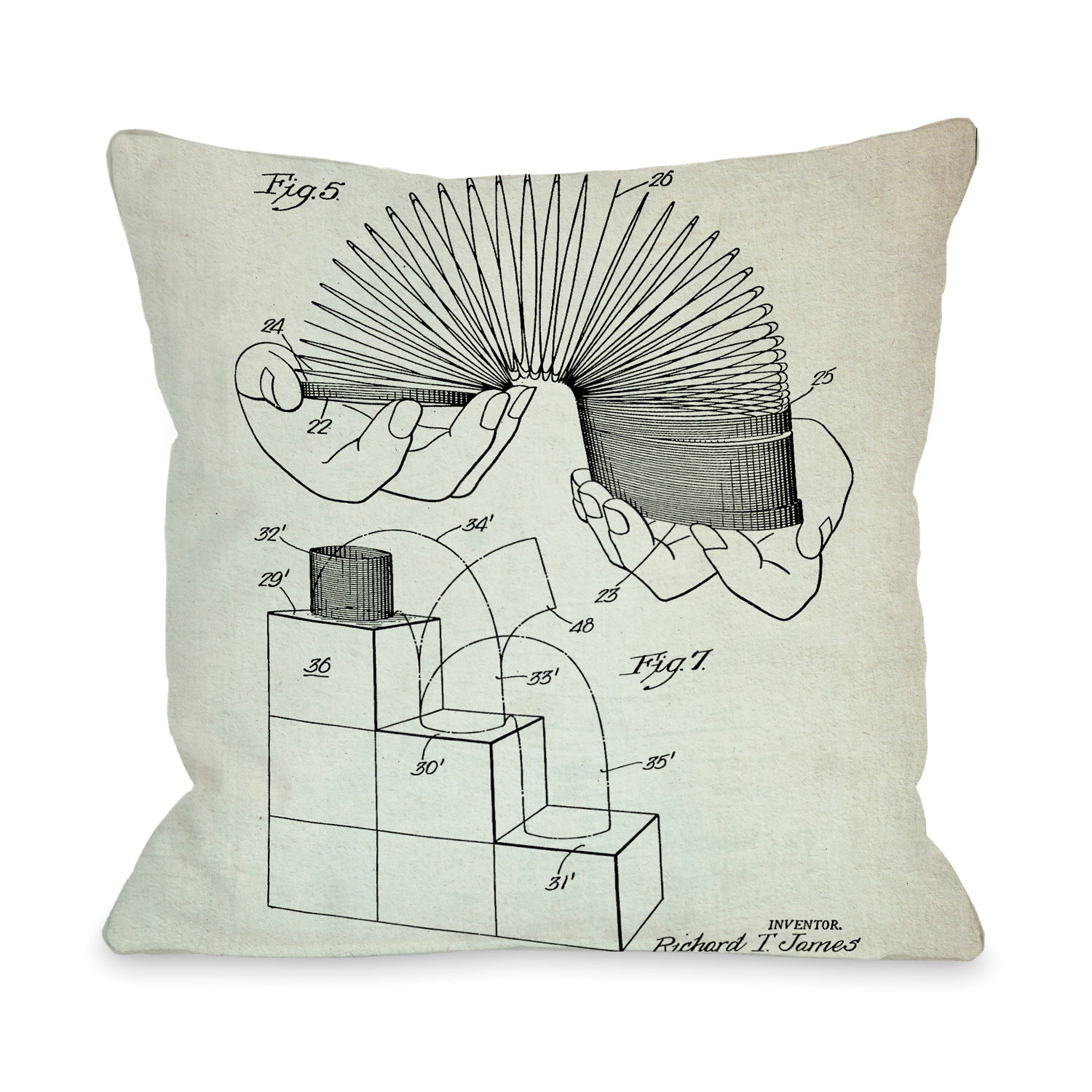 dog blueprint pillow