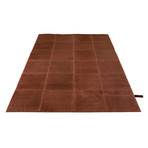 Leather Rug // Light Brown (62"L x 93"W)