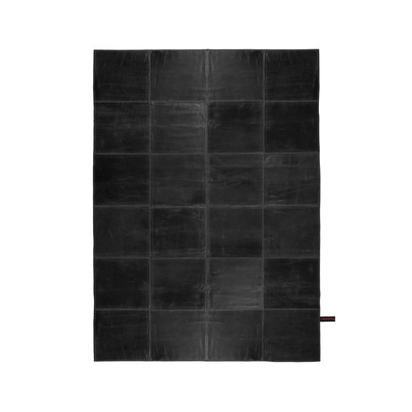 Leather Rug // Black (5' 2" x 7' 8")