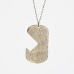 Cutout Dog Tag Necklace (German Silver)