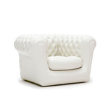 Chester Lounge Armchair // Stone White