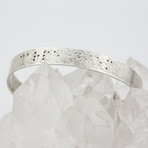 Braille Cuff // Sterling Silver // Small (Strength)