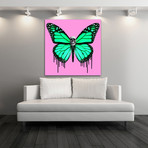 Dripping Wings Pink (12" x 12”)