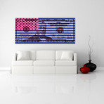 Stars vs Stripes Blue (10”L x 24”H)